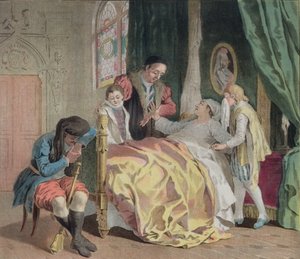 Jean V, Duque de Bretaña (1389-1442), encargando a Olivier Clisson el cuidado de sus hijos, 1788